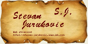 Stevan Juruković vizit kartica
